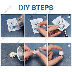 Набор для самостоятельного изготовления плоских круглых звеньев&nbsp;DIY-SC0018-10