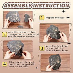 Держатели маятника для биолокации из древесины тополя AJEW-WH0377-012