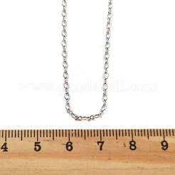 Ожерелья-цепочки из латуни для женщин NJEW-D302-20P