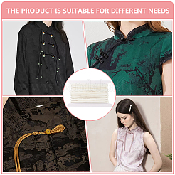 Круглая атласная лента длиной 10 м с хлопковым шнуром внутри. OCOR-BC0007-35C