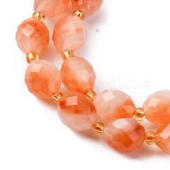 Бусины из натурального белого нефрита G-D305-B01-01J