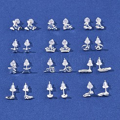 12 пара сережек-гвоздиков из сплава 12 стилей EJEW-FS0001-29