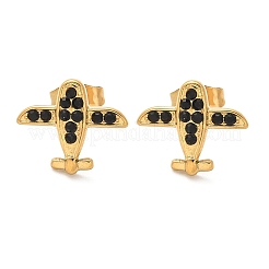 Серьги-гвоздики из нержавеющей стали 304&nbsp;EJEW-F361-09G