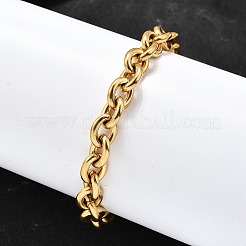 Браслеты-цепочки из нержавеющей стали 304 для женщин&nbsp;BJEW-Q050-01A-G