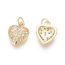 Позолоченные латунные подвески ZIRC-L087-038G