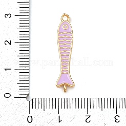 Подвески-рыбки из латуни с эмалью&nbsp;KK-L255-15G