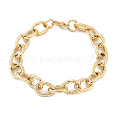 Браслеты-цепочки из нержавеющей стали 304 для женщин и мужчин BJEW-F488-34G