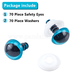 Пластиковые глаза куклы DIY-PH0023-02