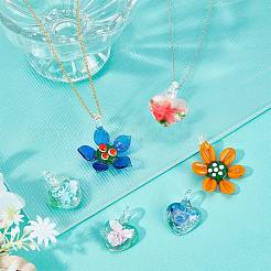 6 шт. 6 стильных светящихся подвесок в стиле лэмпворк ручной работы&nbsp;LAMP-SC0001-19