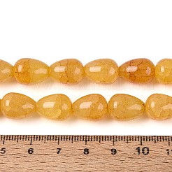 Выпечки нарисованные потрескивание стеклянные бусины пряди&nbsp;DGLA-N019-03A-04