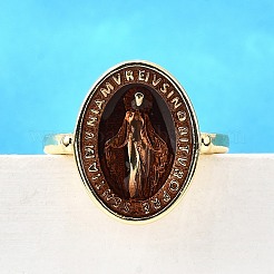 Латунные эмалевые регулируемые манжеты&nbsp;RJEW-G349-01G