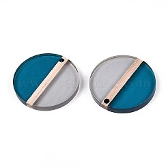 Прозрачные подвески из смолы и дерева RESI-T057-57A