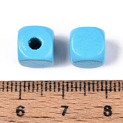 Спрей окрашены деревянные бусины WOOD-P021-01B-26