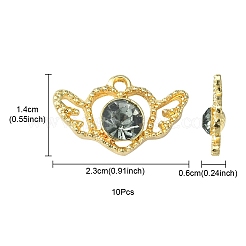 Подвески из сплава и страза ALRI-YW0001-16