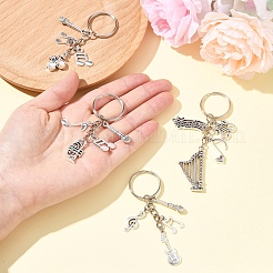 Брелок из сплава с музыкальной тематикой&nbsp;KEYC-FS00029-01