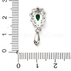 Латунные микро проложить кубического циркония прижимные поручительств KK-L229-027P