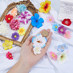 200шт 4 стиля тканевый искусственный цветок&nbsp;AJEW-SP0003-68