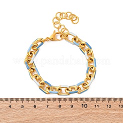 Браслеты-цепочки из нержавеющей стали 304 для женщин BJEW-S162-03G