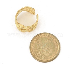 Кольца-манжеты из нержавеющей стали 304 полые широкие для женщин&nbsp;RJEW-G338-24G