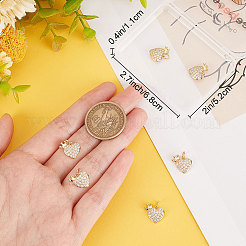 8 шт. Латунные подвески ZIRC-BBC0001-65