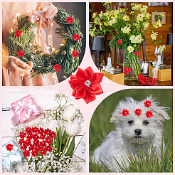 Полиэстер стразы цветок для украшения аппликации своими руками свадьба&nbsp;FIND-WH20001-76B