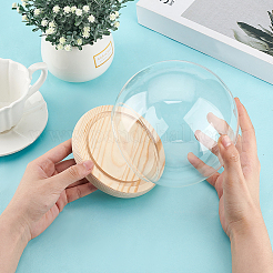 Стеклянная круглая крышка&nbsp;AJEW-WH0314-447A-01