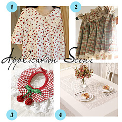 Кружевная отделка с вышивкой из хлопка SRIB-WH0011-053-1