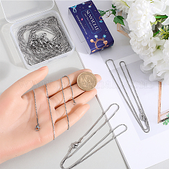 12 шт. набор из цепочек-коробок из нержавеющей стали 304 NJEW-SC0001-21