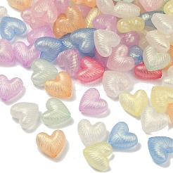 Светящиеся прозрачные акриловые бусины OACR-B031-18