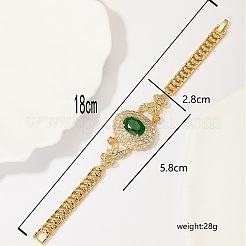 Браслеты из настоящей латуни со стразами и позолотой 18 карат TO0430-1