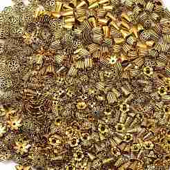 Тибетском стиле сплав шарик крышки TIBE-MSMC004-AG