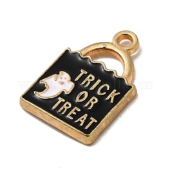 12шт хэллоуин тема сплава эмаль подвески ENAM-G231-01G