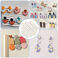 1 набор деревянных линеек AJEW-BC0007-38