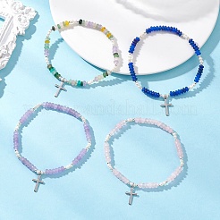 Браслеты с подвесками из нержавеющей стали 304&nbsp;BJEW-JB13112