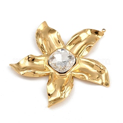 Большие подвески из нержавеющей стали 304 со стразами STAS-P410-01G