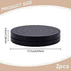 Плоский круглый мини пластиковый вращающийся поворотный круг для лепки гончарный круг&nbsp;CELT-WH0007-002A