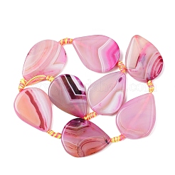 Натуральные полосатые агатовые бусы&nbsp;G-F825-F01-01B