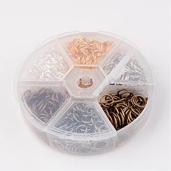 1 коробка с открытыми прыжковыми кольцами латунные прыжковые кольца KK-JP0007-8mm