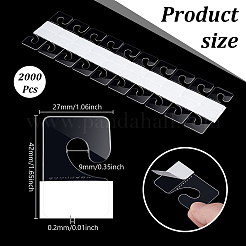 2000 шт. клейкие прорези для подвешивания на спине питомца&nbsp;DIY-DR0002-51