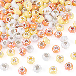 150шт европейские бусины из непрозрачной смолы&nbsp;RESI-TA0004-61A