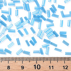 Прозрачные цвета блестящие стеклянные бусины из стекляруса&nbsp;SEED-N005-001-A08