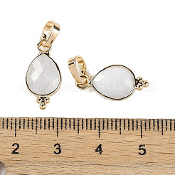 Граненые подвески из натурального белого лунного камня KK-L218-004G-04