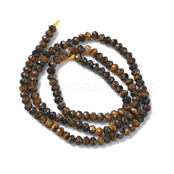 Природных тигровый глаз бисер нитей&nbsp;G-L651-B04-4x3mm-01