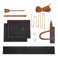 Прямоугольные сумки из искусственной кожи для вязания крючком&nbsp;GN-TAC0003-08C