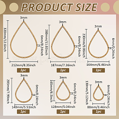 6шт 6 набора шаблонов для МДФ-панелей для стекла&nbsp;DIY-WH0308-698A