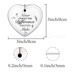 1 шт. фарфоровые большие подвески ручной работы AJEW-CN0001-79C