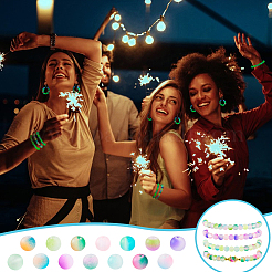 560 шт. 14-х цветные матовые стеклянные бусины&nbsp;GLAA-PH0003-42