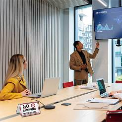 4 шт. табличка для ресторана отеля из нержавеющей стали с надписью «Не курить»&nbsp;DJEW-WH20124-003