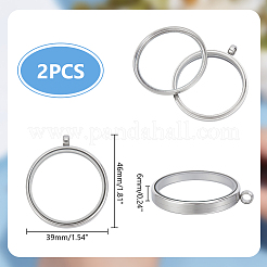2 шт. подвеска-медальон из нержавеющей стали 304 FIND-UN0016-55B