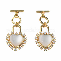 Латунные застежки-молнии из прозрачного кубического циркония KK-N233-243